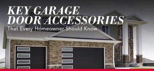 Garage doors, featuring a modern house with black garage doors.